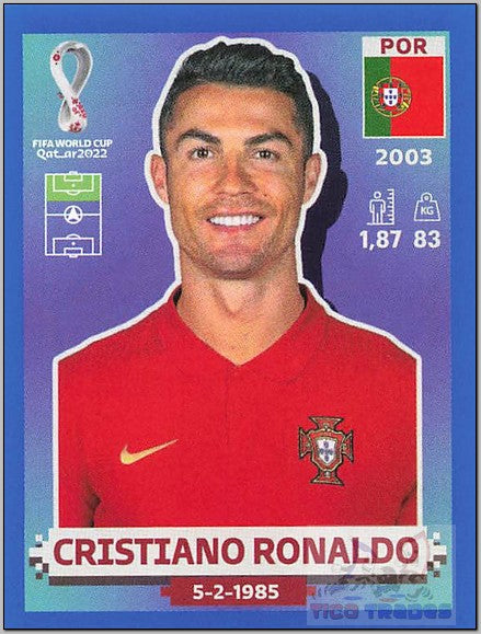 Blue Border - POR18 Cristiano Ronaldo  Panini   