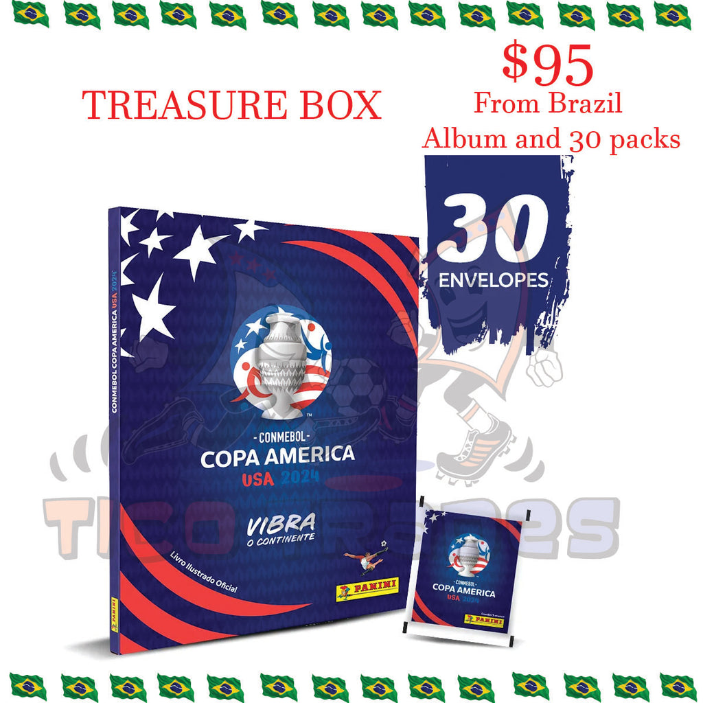 Copa America 2024 -  Blue Treasure Box (Brazil)  Tico Trades   