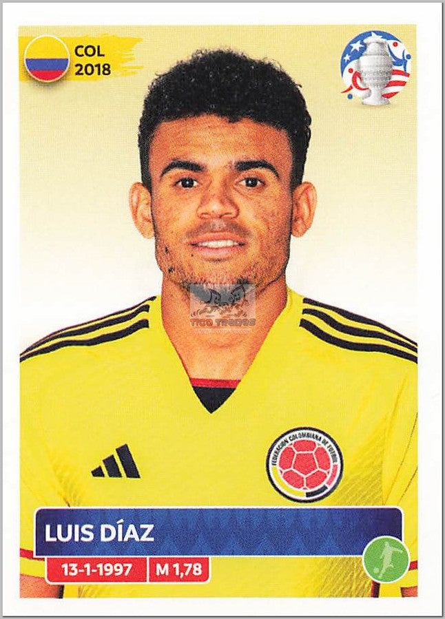 Copa America 2024 - COL22 - Luis Diaz  Panini   