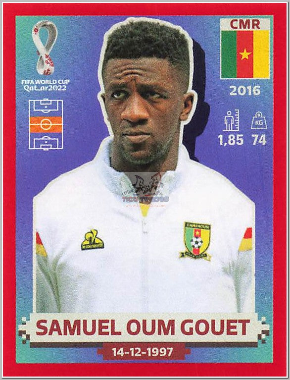 CMR14 Samuel Oum Gouet - Red Border  Panini   