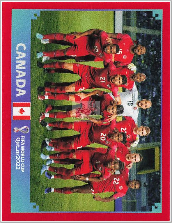 CAN1 Team Photo - Red Border  Panini   