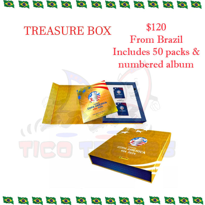 Copa America 2024 -  Gold Treasure Box (Brazil)  Tico Trades   