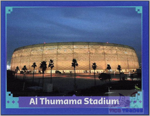 Blue Border - FWC10 Al Thumama Stadium  Panini   