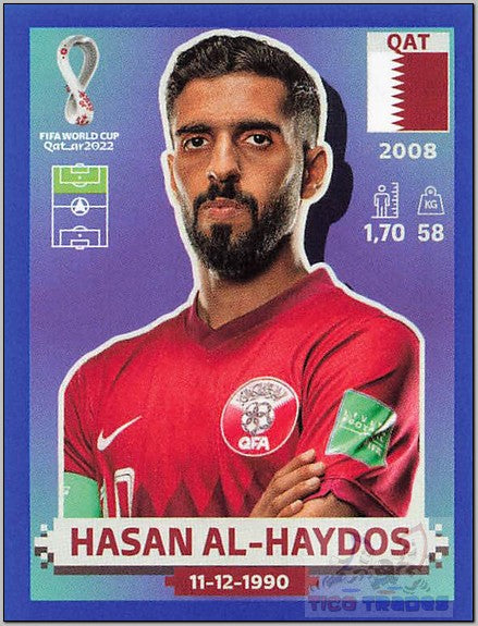 Blue Border - QAT18 Hasan Al-Haydos  Panini   