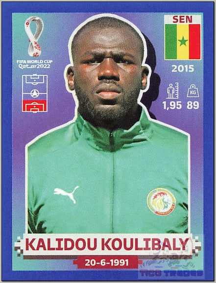 Blue Border - SEN8 Kalidou Koulibaly  Panini   