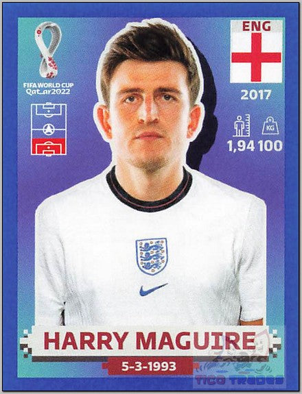 Blue Border - ENG7 Harry Maguire  Panini   