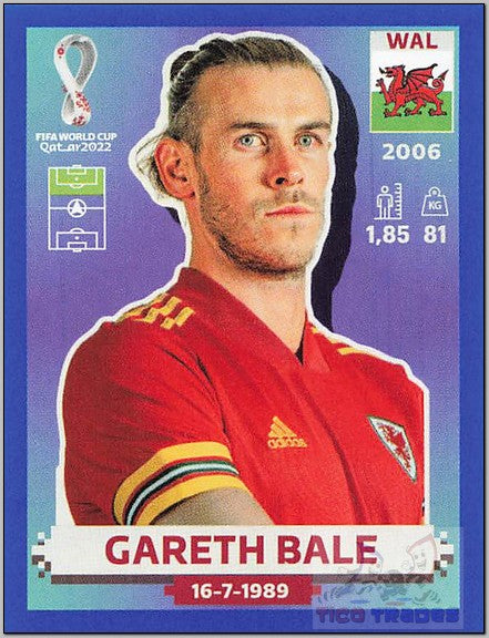 Blue Border - WAL17 Gareth Bale  Panini   