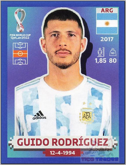 Blue Border - ARG14 Guido Rodríguez  Panini   