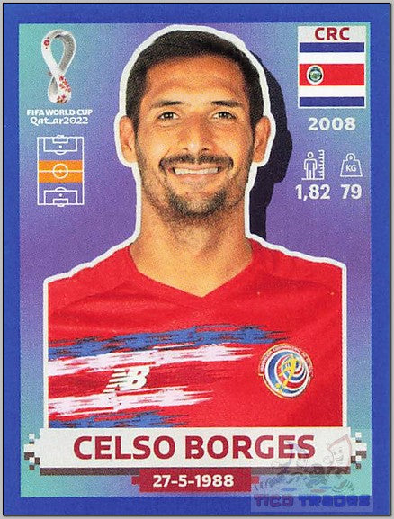 Blue Border - CRC12 Celso Borges  Panini   