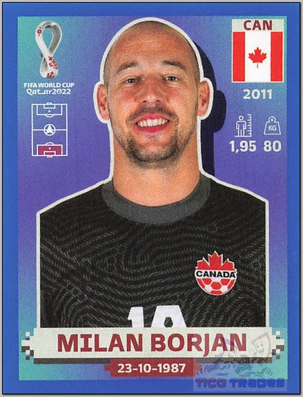 Blue Border - CAN3 Milan Borjan  Panini   