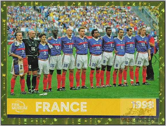 Blue Border - FWC27 France 1998 FOIL  Panini   
