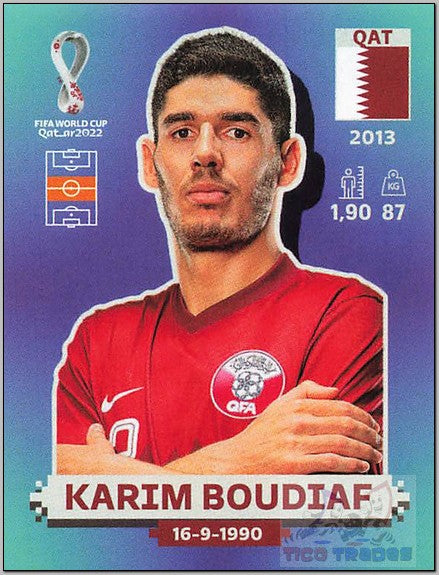 Borderless - QAT12 Karim Boudiaf  Panini   