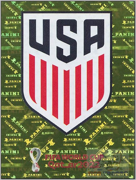 Blue Border - USA2 Team Logo FOIL  Panini   