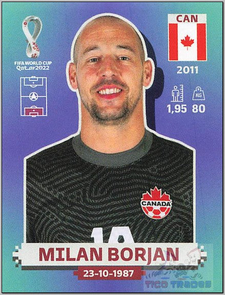 Borderless - CAN3 Milan Borjan  Panini   