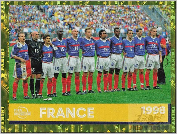 White Border - FWC27 France 1998 FOIL  Panini   