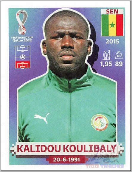 White Border - SEN8 Kalidou Koulibaly  Panini   