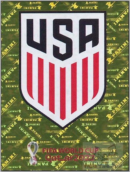 White Border - USA2 Team Logo FOIL  Panini   