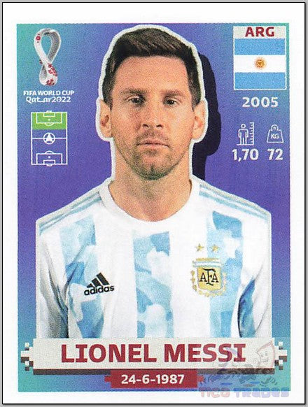 White Border - ARG20 Lionel Messi  Panini   