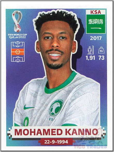 White Border - KSA16 Mohamed Kanno  Panini   