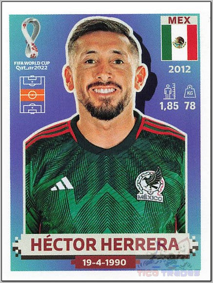 White Border - MEX15 Héctor Herrera  Panini   