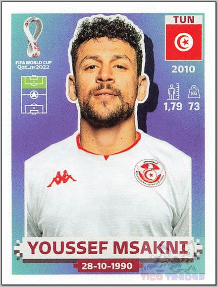 White Border - TUN19 Youssef Msakni  Panini   