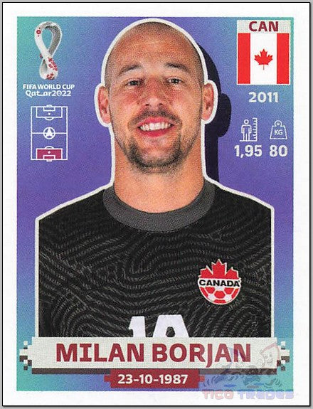 White Border - CAN3 Milan Borjan  Panini   