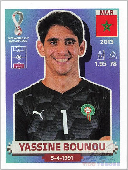 White Border - MAR3 Yassine Bounou  Panini   