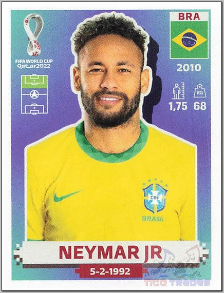 White Border - BRA17 Neymar Jr  Panini   