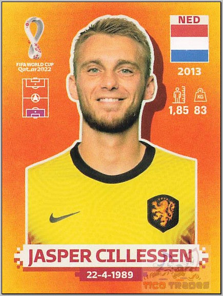 Orange - NED3 Jasper Cillessen  Panini   