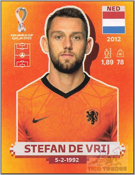 Orange - NED6 Stefan de Vrij  Panini   