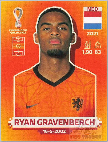 Orange - NED11 Ryan Gravenberch  Panini   