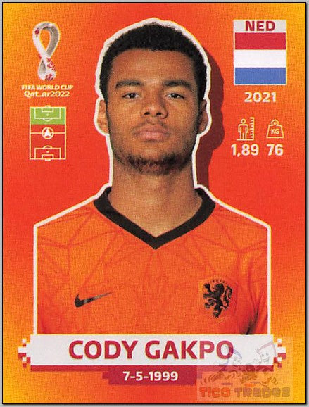 Orange - NED18 Cody Gakpo  Panini   