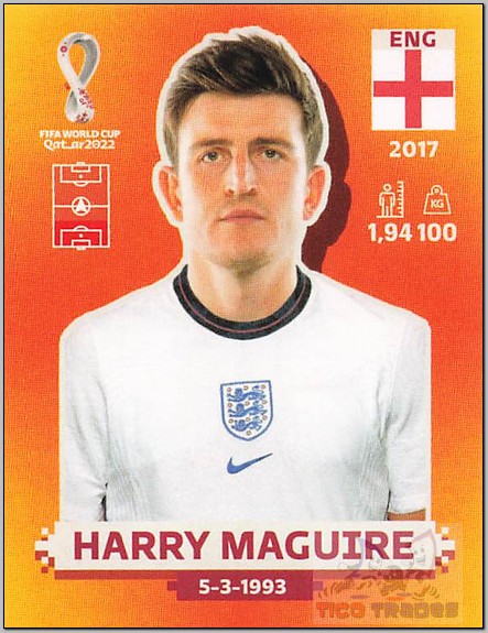 Orange - ENG6 Harry Maguire  Panini   