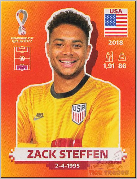 Orange - USA3 Zack Steffen  Panini   
