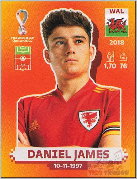 Orange - WAL17 Daniel James  Panini   
