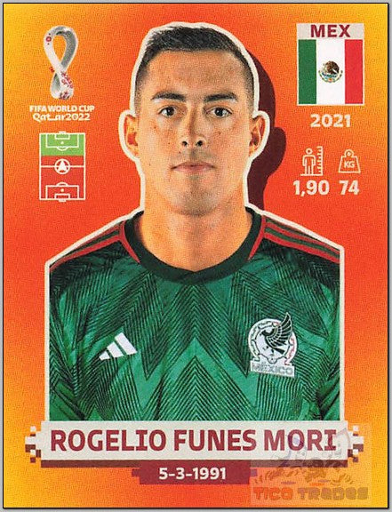 Orange - MEX17 Rogelio Funes Mori  Panini   