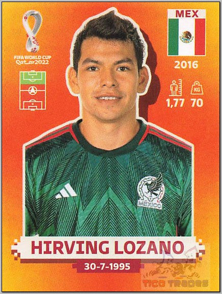 Orange - MEX19 Hirving Lozano  Panini   