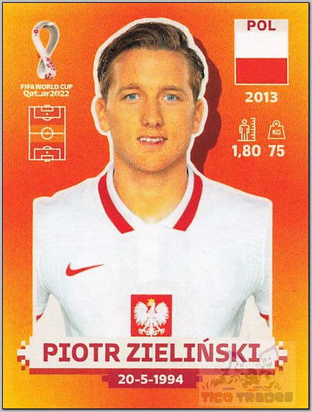 Orange - POL15 Piotr Zieli?ski  Panini   