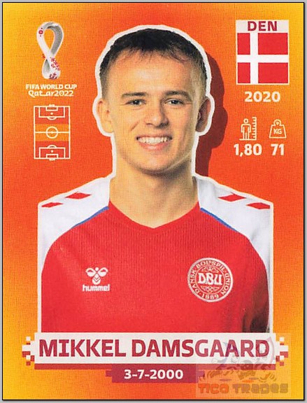 Orange - DEN9 Mikkel Damsgaard  Panini   