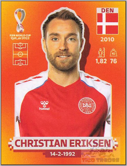 Orange - DEN11 Christian Eriksen  Panini   