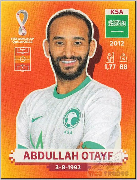 Orange - KSA16 Abdullah Otayf  Panini   