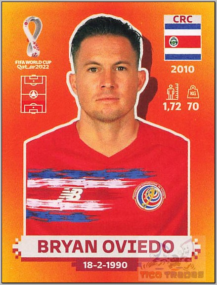 Orange - CRC8 Bryan Oviedo  Panini   