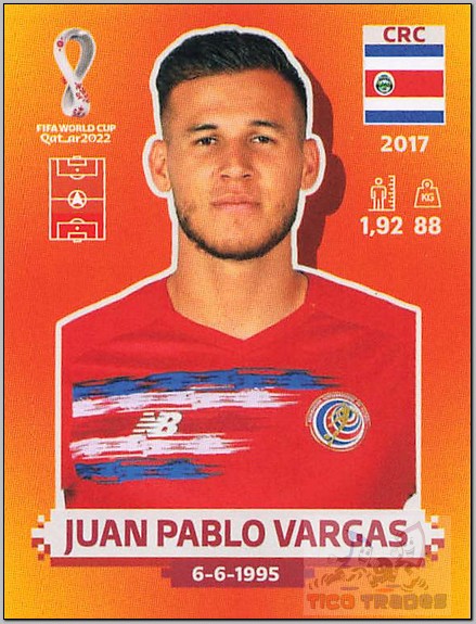 Orange - CRC9 Juan Pablo Vargas  Panini   