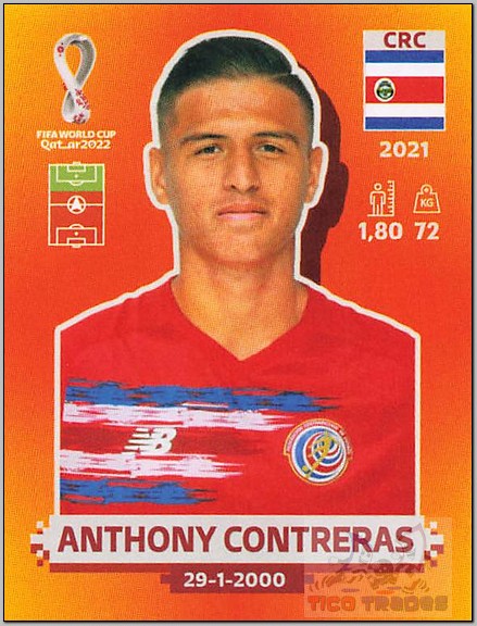 Orange - CRC17 Anthony Contreras  Panini   