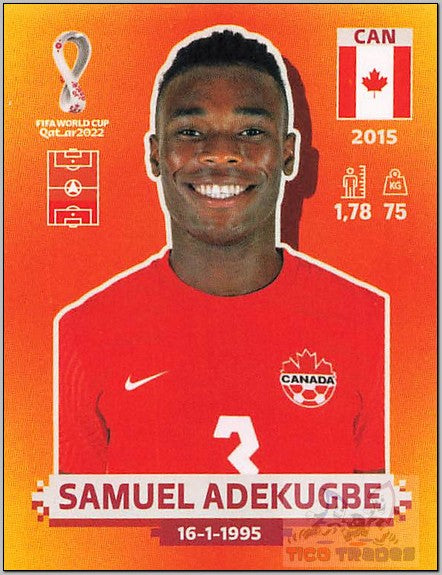 Orange - CAN4 Samuel Adekugbe  Panini   