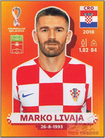 Orange - CRO18 Marko Livaja  Panini   