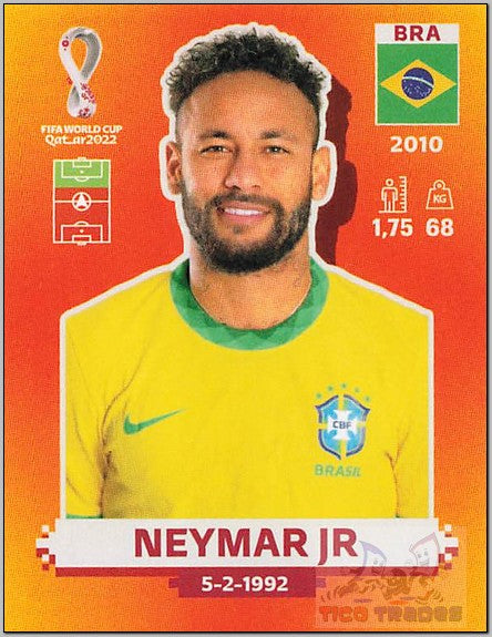 Orange - BRA16 Neymar Jr  Panini   