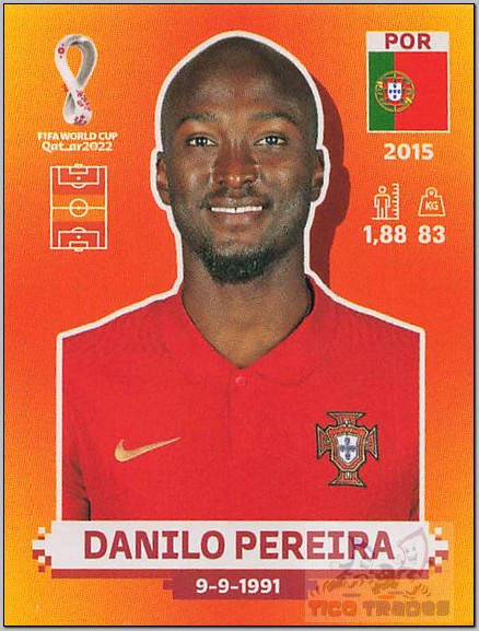 Orange - POR12 Danilo Pereira  Panini   
