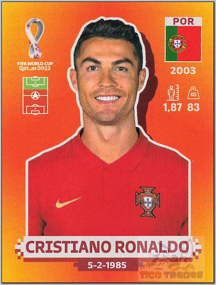 Orange - POR17 Cristiano Ronaldo  Panini   