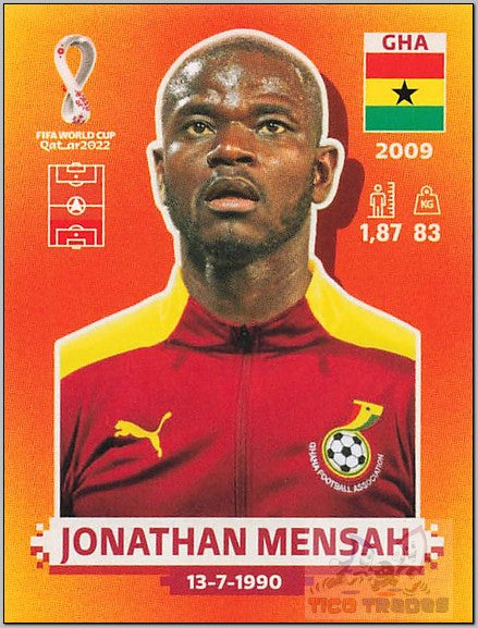 Orange - GHA8 Jonathan Mensah  Panini   